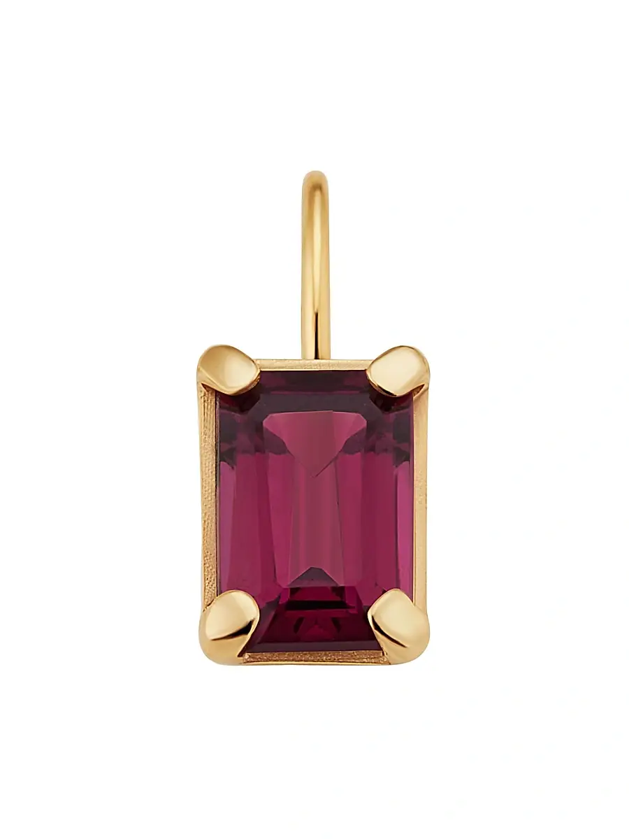 Oradina Women's 14k Date Me Birthstone Pendant Charm - Rhodolite July | Image 1 Oradina Women's 14k Date Me Birthstone Pendant Charm - Rhodolite July | Image 1