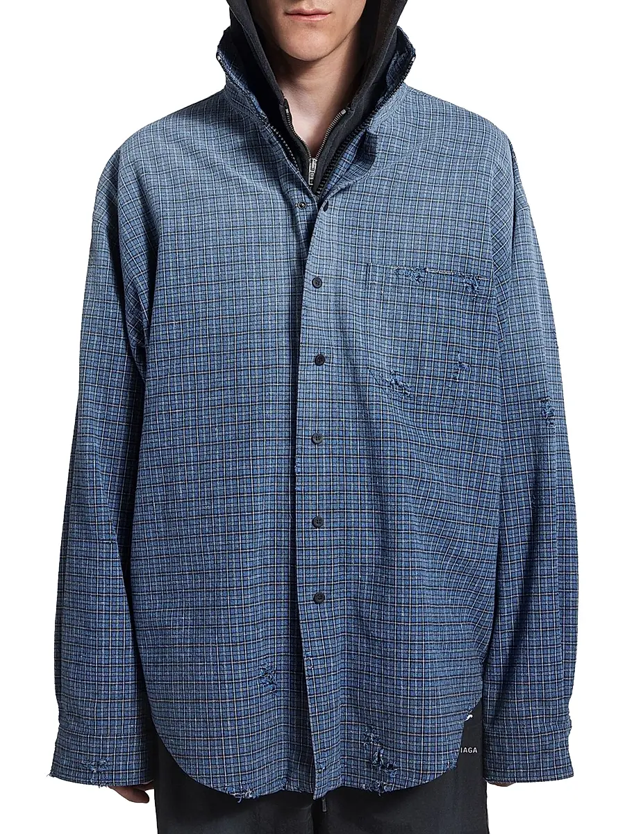 Balenciaga Men's Zip-Up Shirt | Thumbnail 3 Balenciaga Men's Zip-Up Shirt | Thumbnail 3