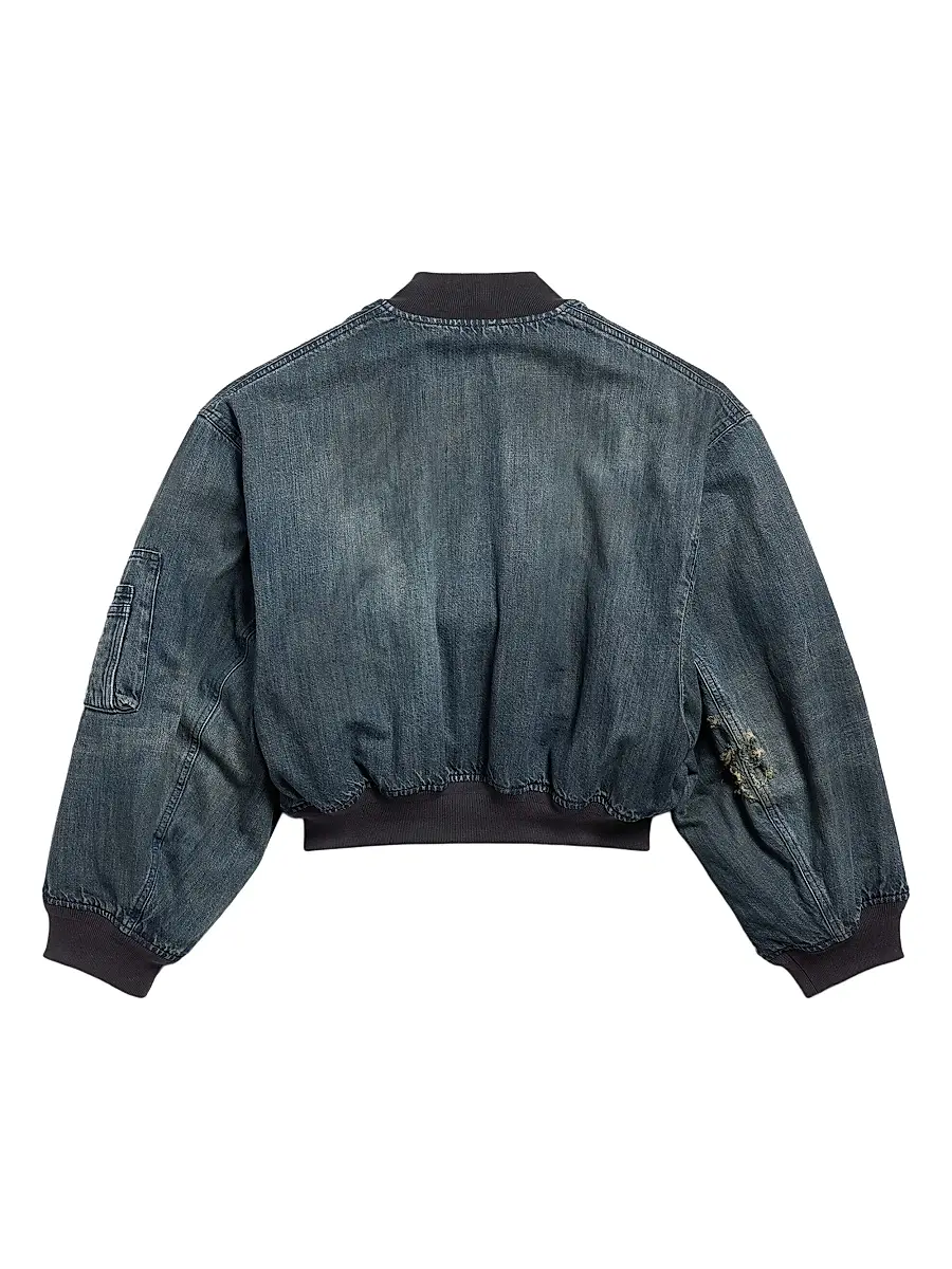 Balenciaga Women's Standard Denim Bomber | Thumbnail 2 Balenciaga Women's Standard Denim Bomber | Thumbnail 2