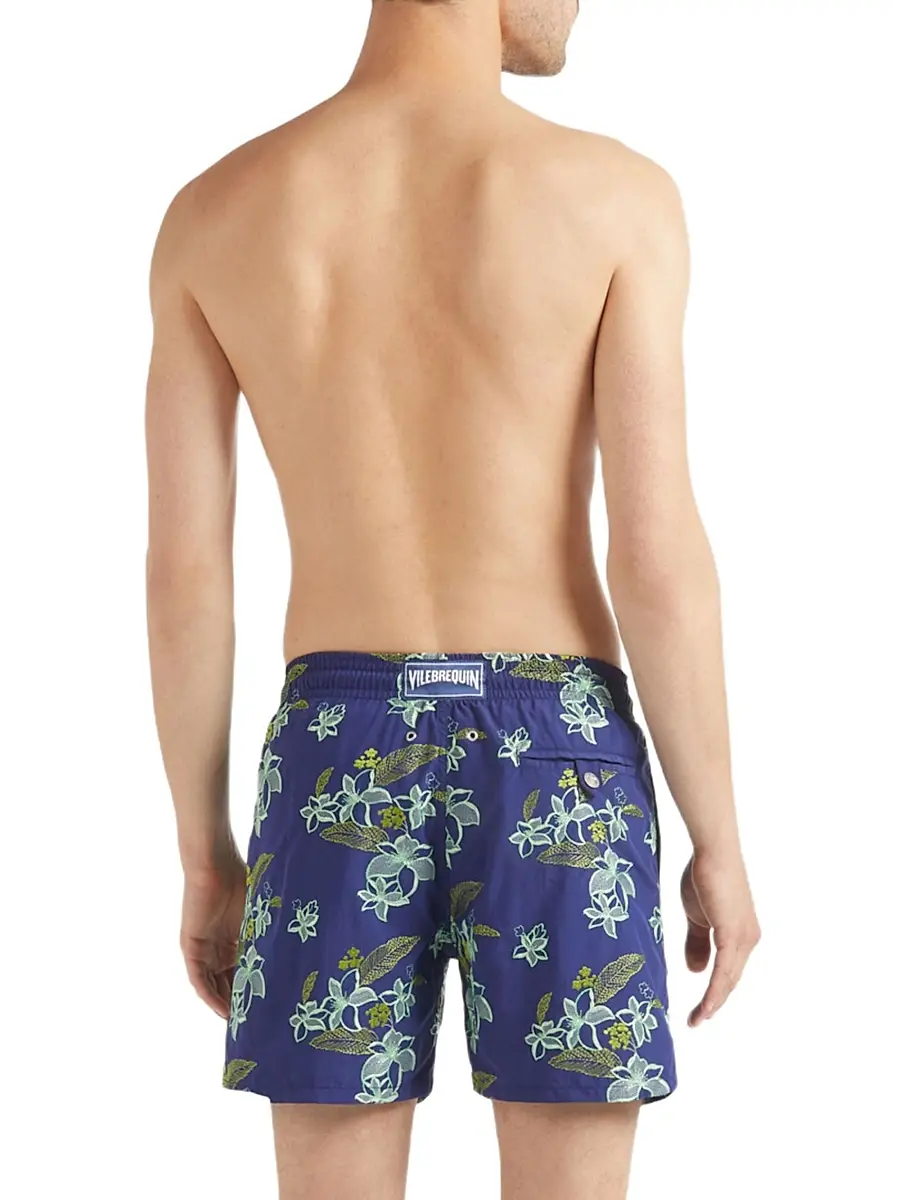 Vilebrequin Men's Flower Power Swim Shorts | Thumbnail 4