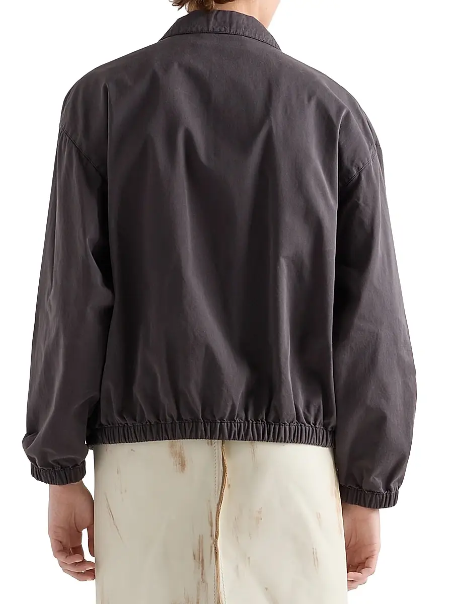 Prada Women's Old Gabardine Blouson Jacket - Grey | Thumbnail 3 Prada Women's Old Gabardine Blouson Jacket - Grey | Thumbnail 3