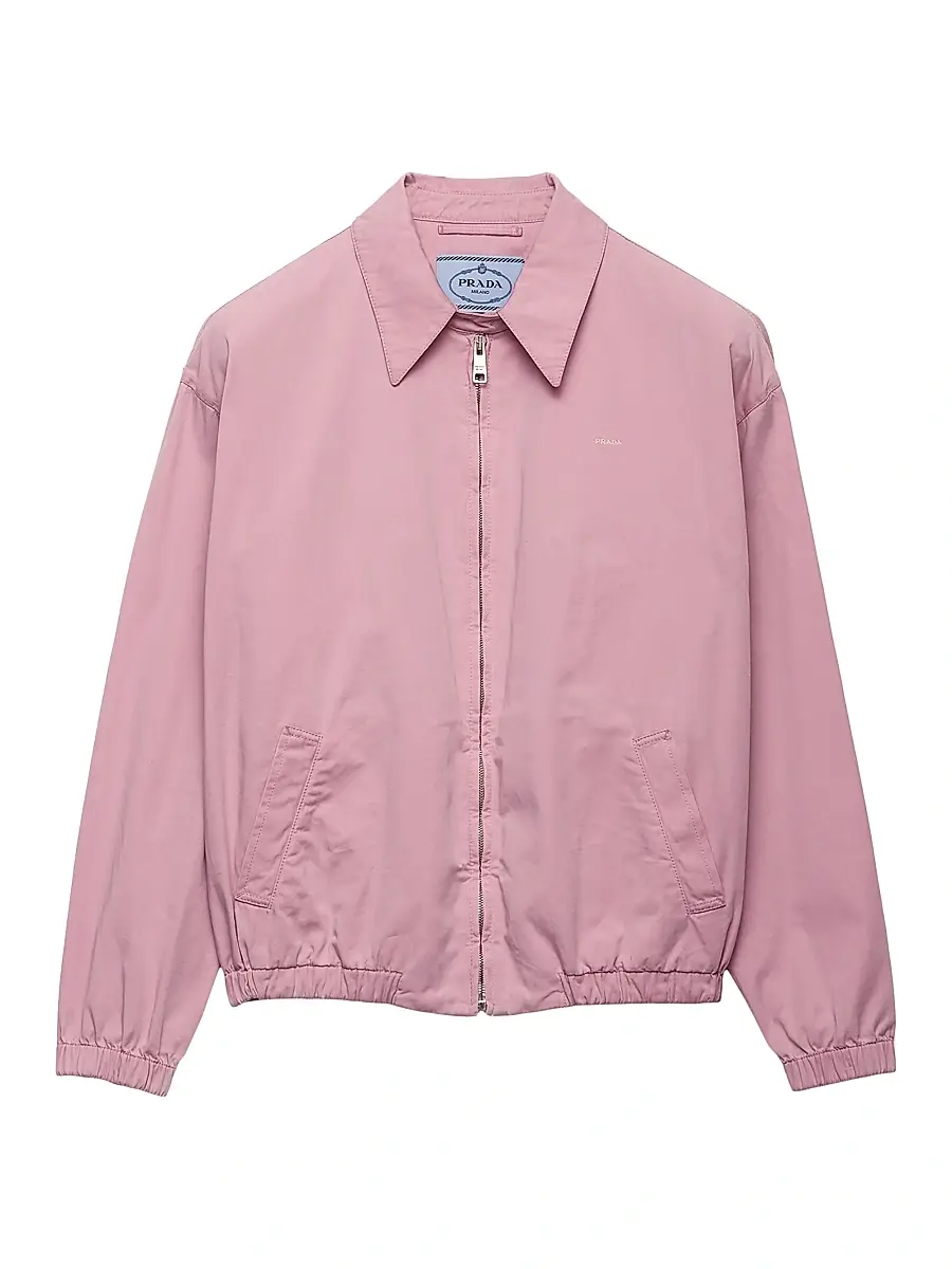 Prada Women's Old Gabardine Blouson Jacket - Grey | Thumbnail 6 Prada Women's Old Gabardine Blouson Jacket - Grey | Thumbnail 6
