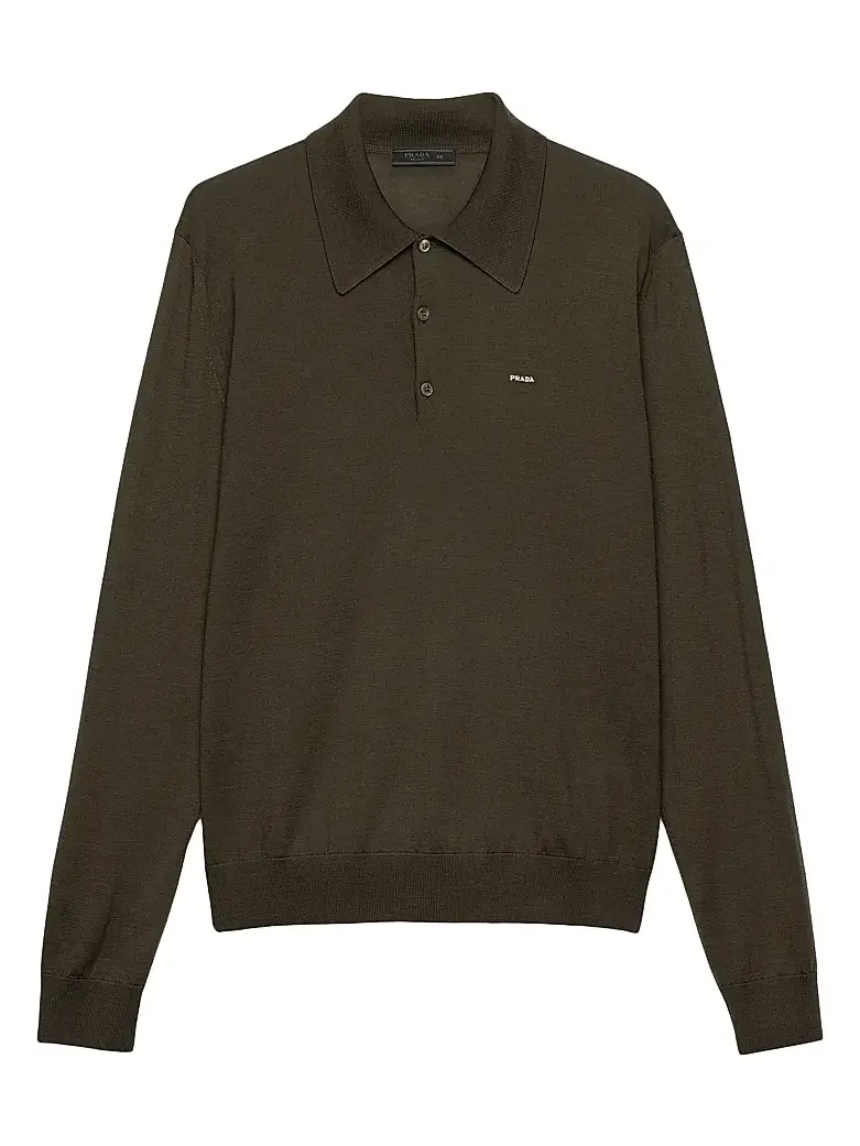 Men's Worsted Wool Polo Shirt