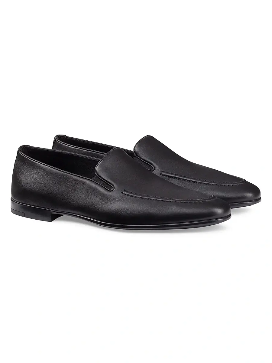 Stefano Ricci Men's Calfskin Leather Loafers | Thumbnail 3