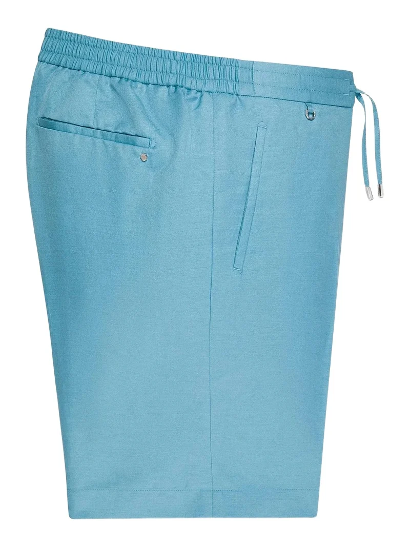 Men's Refined Linen-Silk Bermuda Shorts Men's Refined Linen-Silk Bermuda Shorts