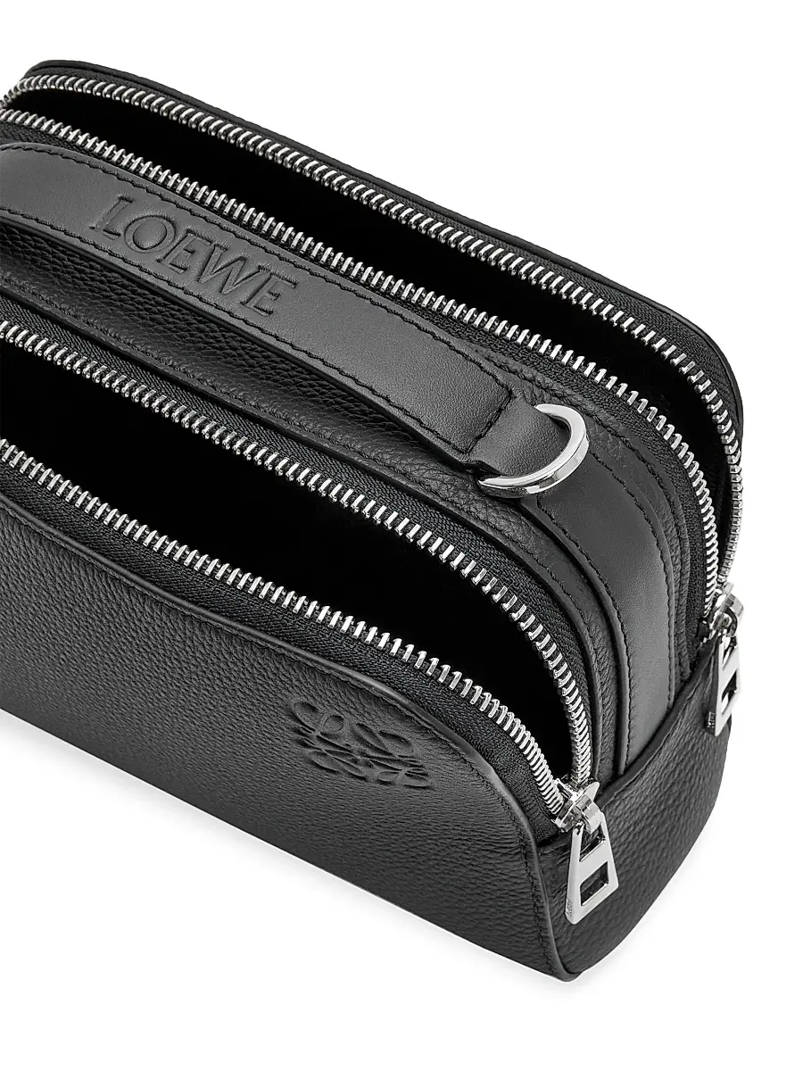 LOEWE Men's Mini Essential Leather Camera Bag - Black | Thumbnail 5 LOEWE Men's Mini Essential Leather Camera Bag - Black | Thumbnail 5
