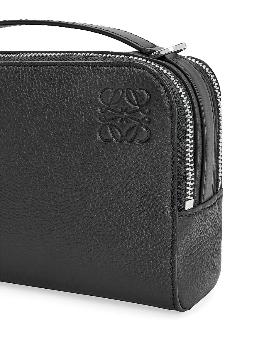 LOEWE Men's Mini Essential Leather Camera Bag - Black | Thumbnail 6 LOEWE Men's Mini Essential Leather Camera Bag - Black | Thumbnail 6