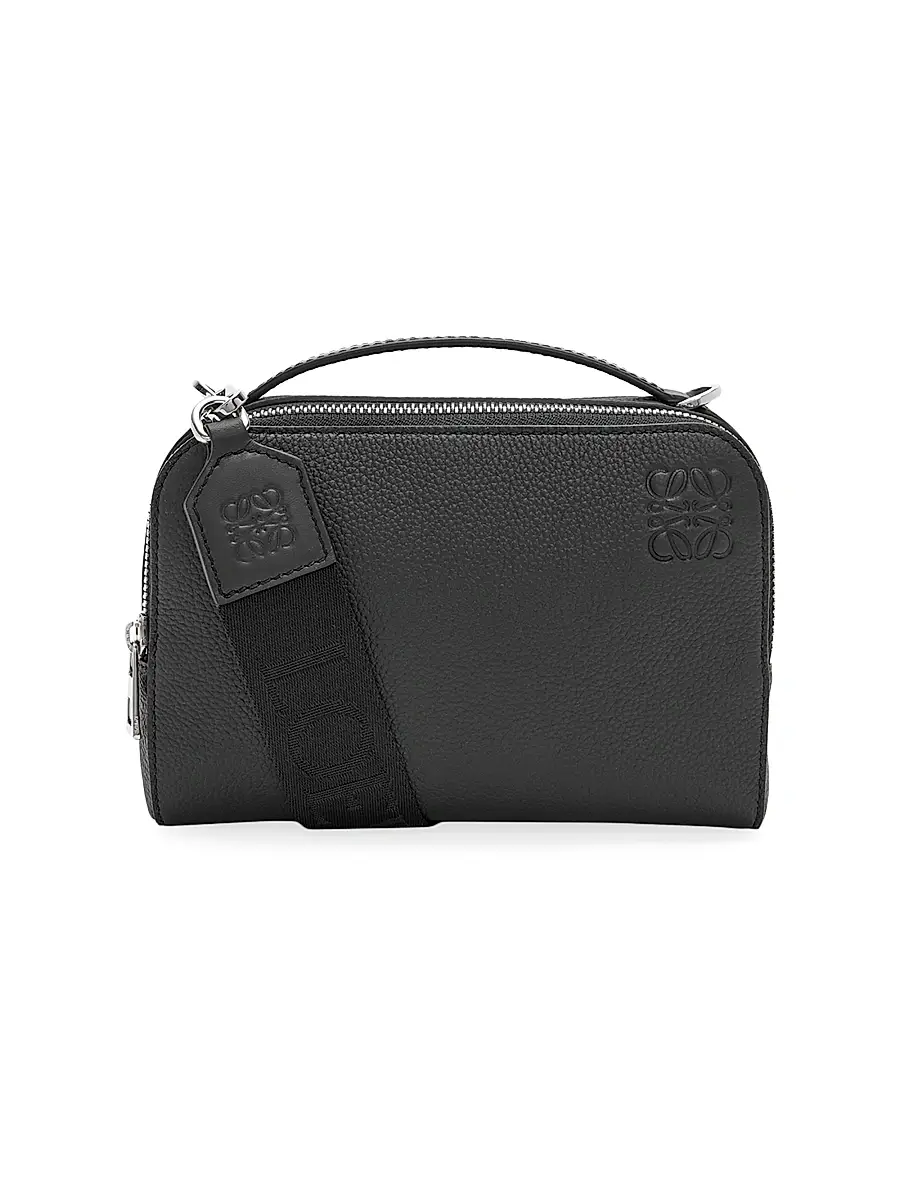 LOEWE Men's Mini Essential Leather Camera Bag - Black | Image 1 LOEWE Men's Mini Essential Leather Camera Bag - Black | Image 1