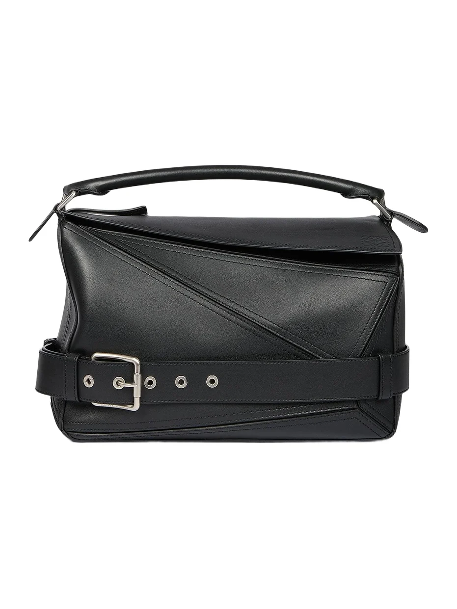 Men's Large Puzzle Leather Biker Bag Men's Large Puzzle Leather Biker Bag