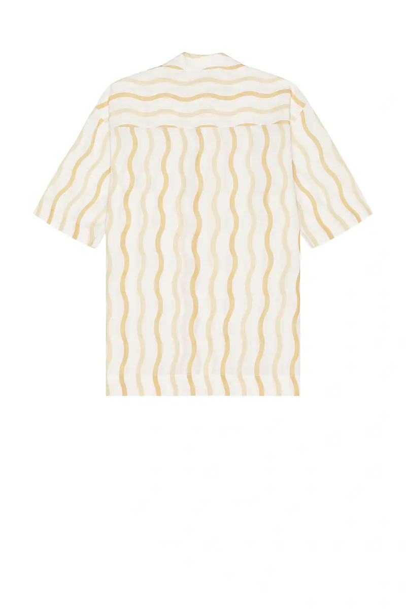 Frescobol Carioca Cassio Pyjama Short Sleeve Shirt Cabana Stripe Print | Thumbnail 2