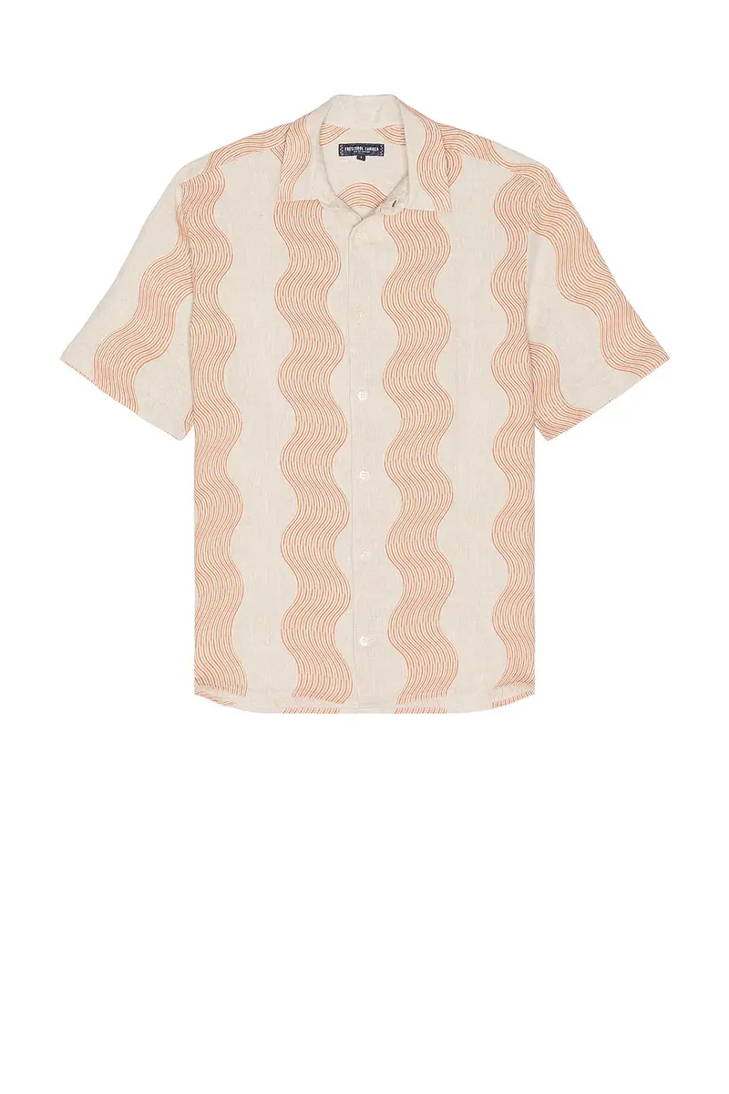 Frescobol Carioca Castro Duo Cabana Stripe Short Sleeve Shirt | Thumbnail 3