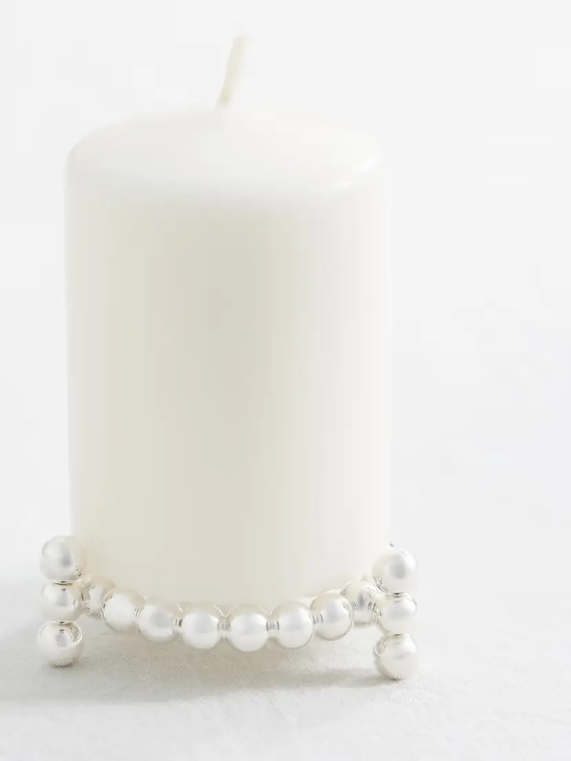 Christofle Perles Silver-plated Candle Holder | Thumbnail 3 Christofle Perles Silver-plated Candle Holder | Thumbnail 3