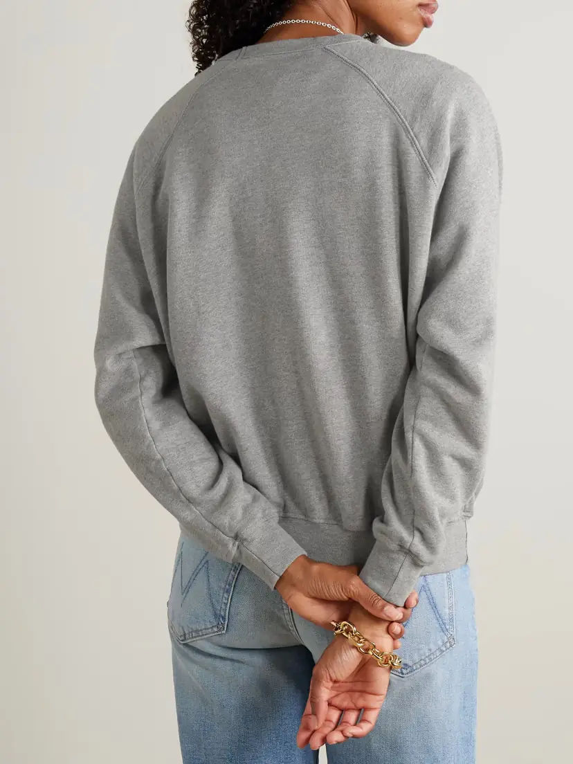 Mother The Biggie Concert Cotton-jersey Sweatshirt | Thumbnail 4 Mother The Biggie Concert Cotton-jersey Sweatshirt | Thumbnail 4
