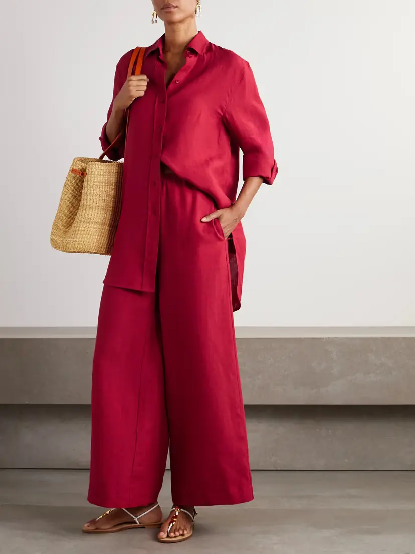 Eres L'intemporel Select Linen Wide-leg Pants | Thumbnail 2 Eres L'intemporel Select Linen Wide-leg Pants | Thumbnail 2