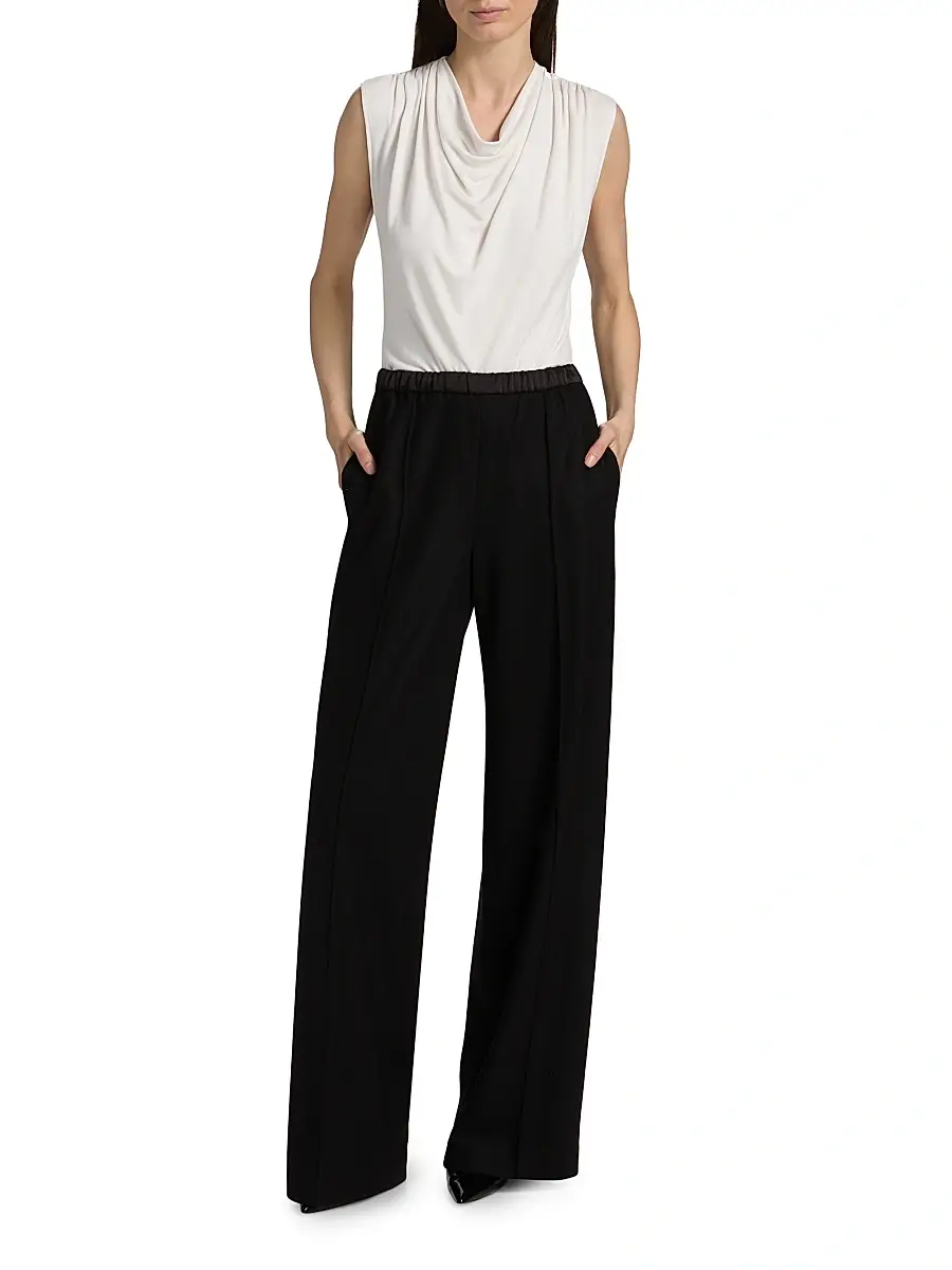 Vince Women's Draped Cowlneck Sleeveless Top | Thumbnail 2 Vince Women's Draped Cowlneck Sleeveless Top | Thumbnail 2