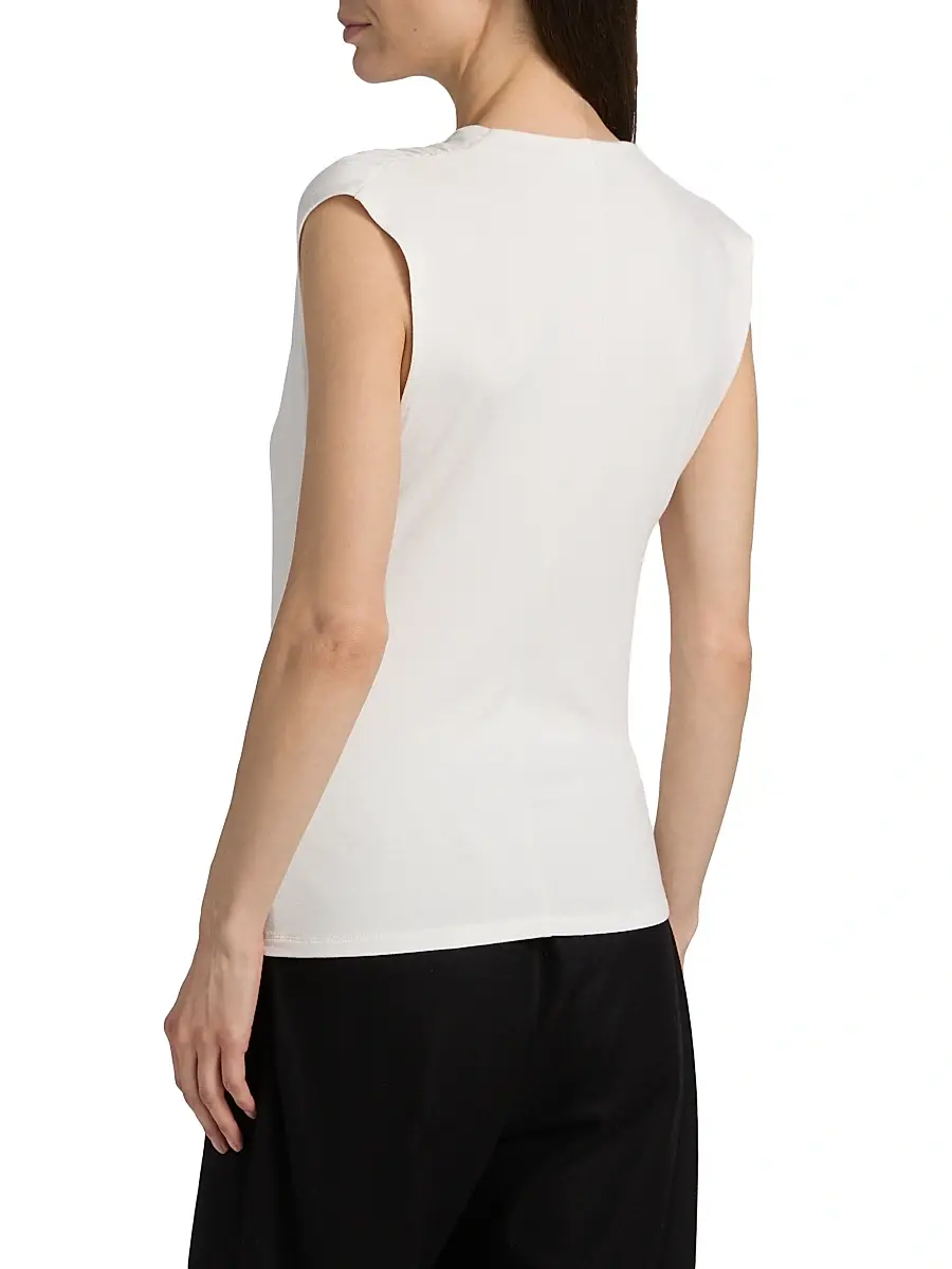 Vince Women's Draped Cowlneck Sleeveless Top | Thumbnail 5 Vince Women's Draped Cowlneck Sleeveless Top | Thumbnail 5