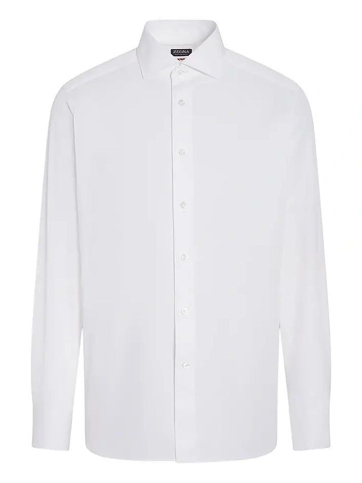 Men's Micro-Striped Centoventimila Cotton Shirt