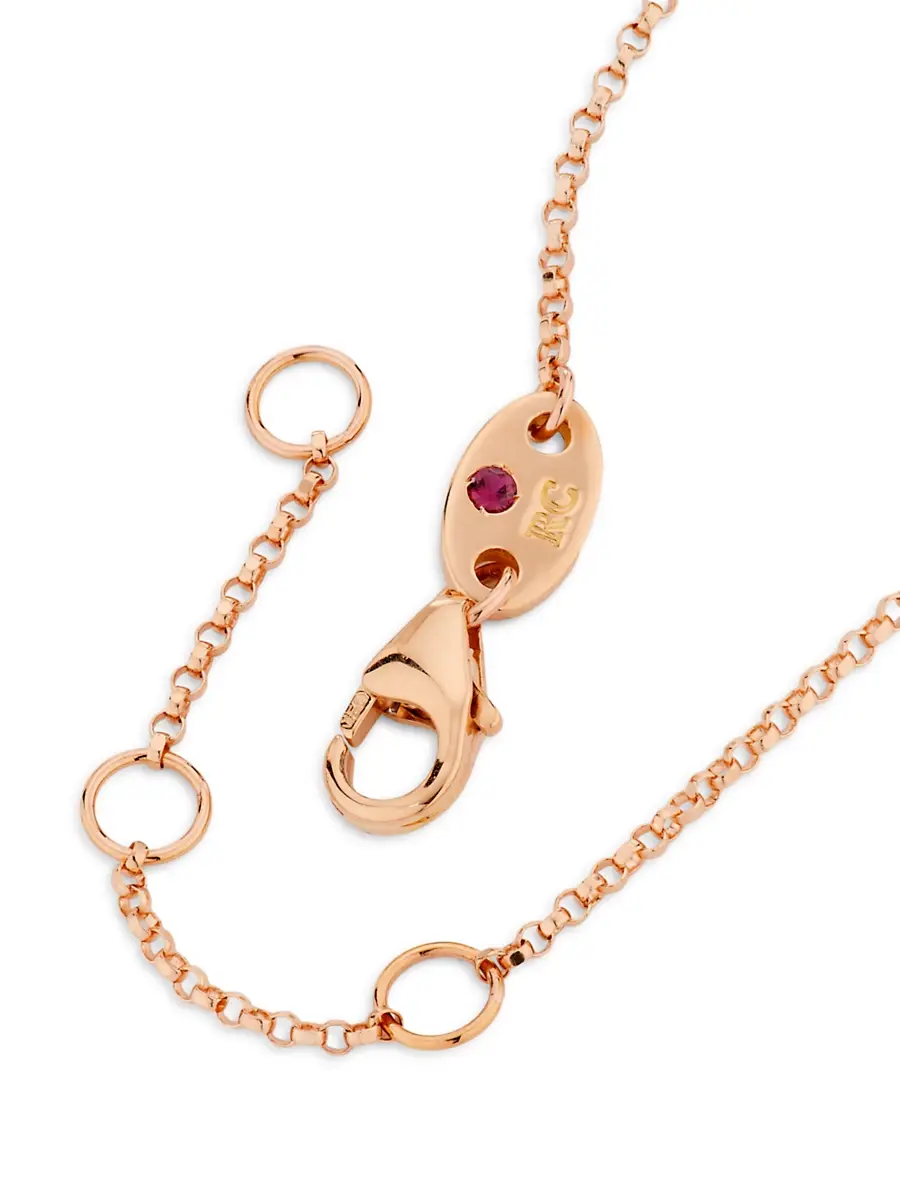 Roberto Coin Women's Venetian Princess Carnivale 18K Rose Gold & 0.06 TCW Diamond Bracelet - Rose Gold | Thumbnail 3 Roberto Coin Women's Venetian Princess Carnivale 18K Rose Gold & 0.06 TCW Diamond Bracelet - Rose Gold | Thumbnail 3