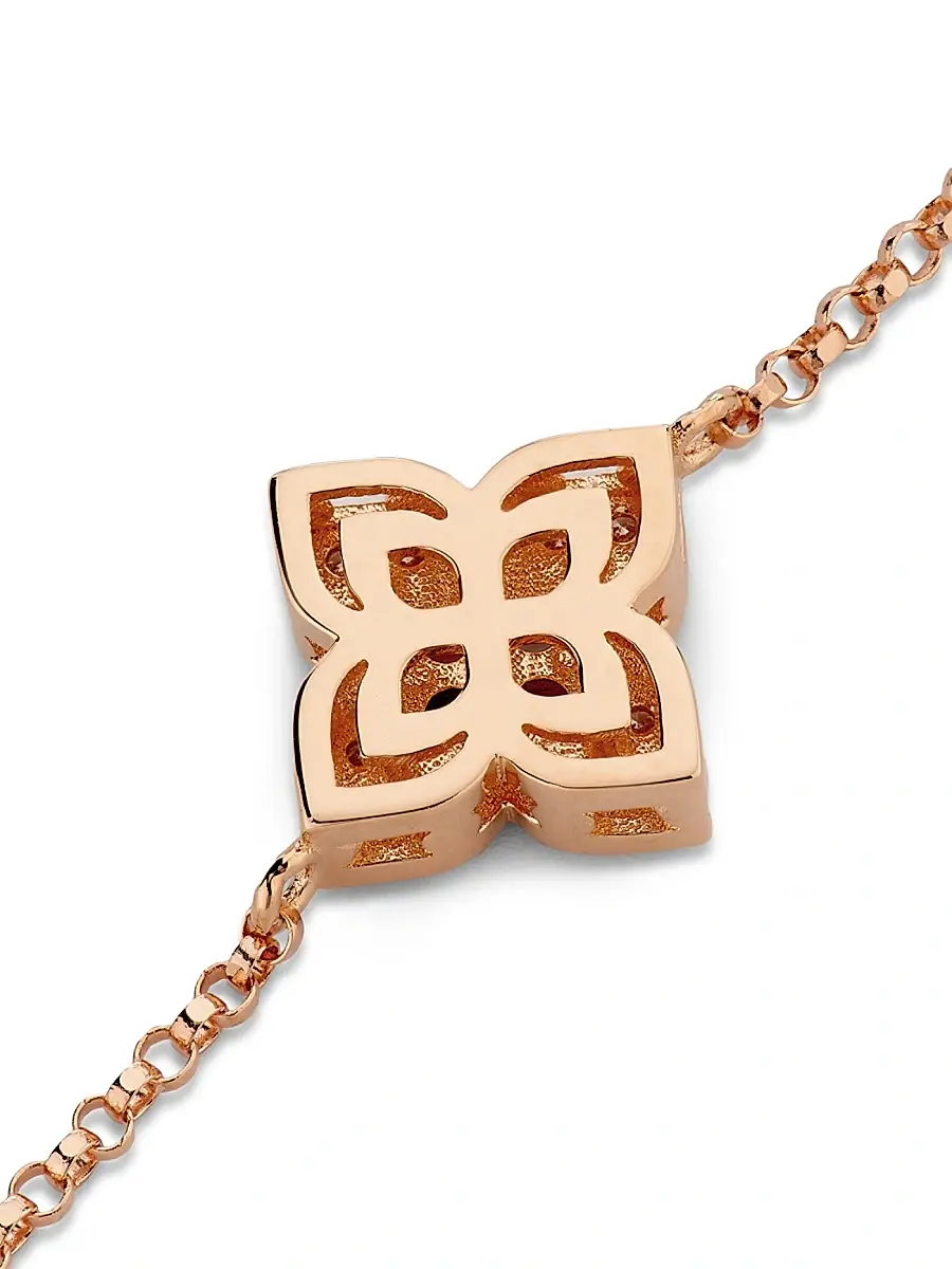 Roberto Coin Women's Venetian Princess Carnivale 18K Rose Gold & 0.06 TCW Diamond Bracelet - Rose Gold | Thumbnail 5 Roberto Coin Women's Venetian Princess Carnivale 18K Rose Gold & 0.06 TCW Diamond Bracelet - Rose Gold | Thumbnail 5