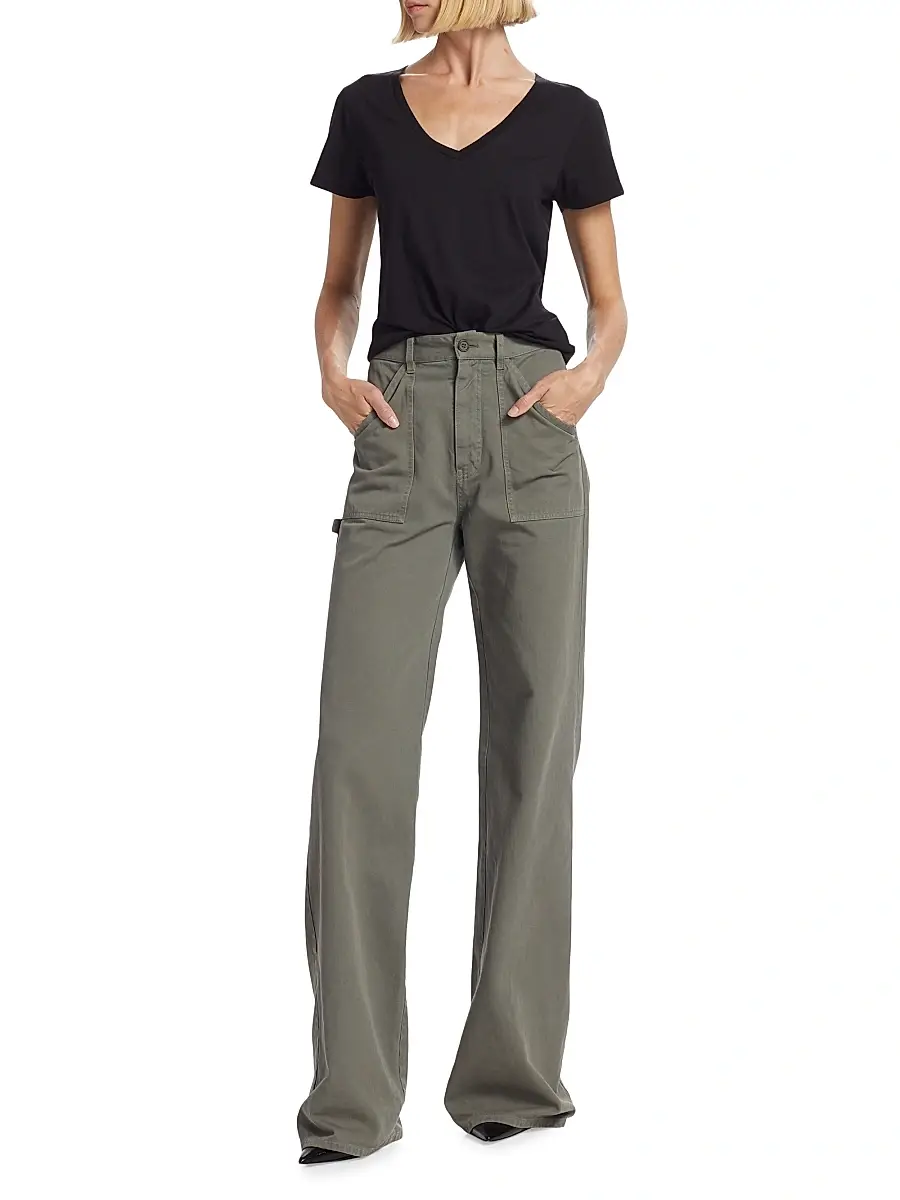 Nili Lotan Women's Carol V-Neck T-Shirt | Thumbnail 2 Nili Lotan Women's Carol V-Neck T-Shirt | Thumbnail 2