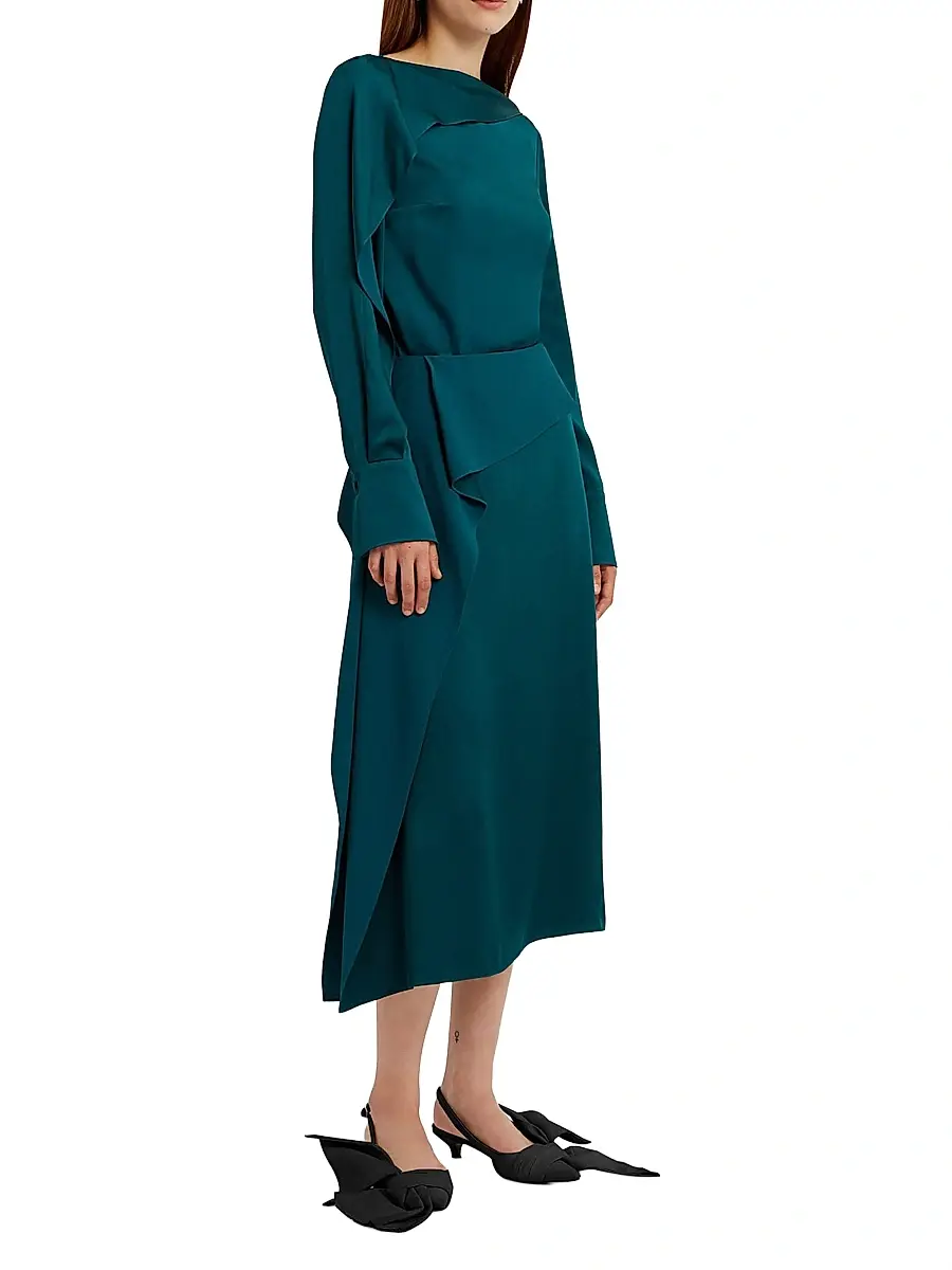 Erdem Women's Draped Satin Blouse | Thumbnail 3 Erdem Women's Draped Satin Blouse | Thumbnail 3