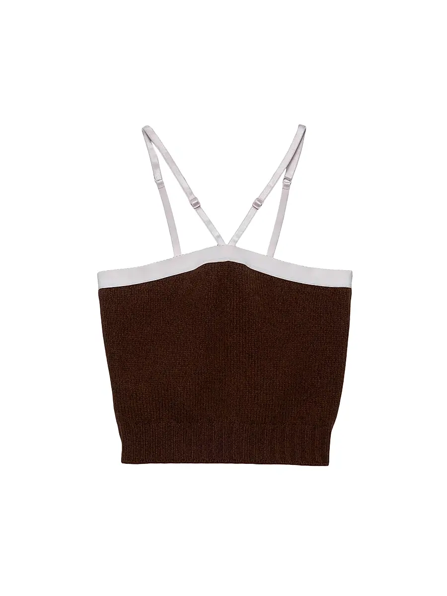 Prada Women's Cashmere and Wool Top - Brown | Image 1 Prada Women's Cashmere and Wool Top - Brown | Image 1