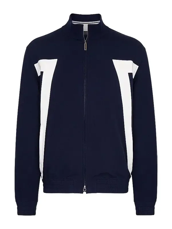 Men's Cotton Blend Jogging Blouson Sweater