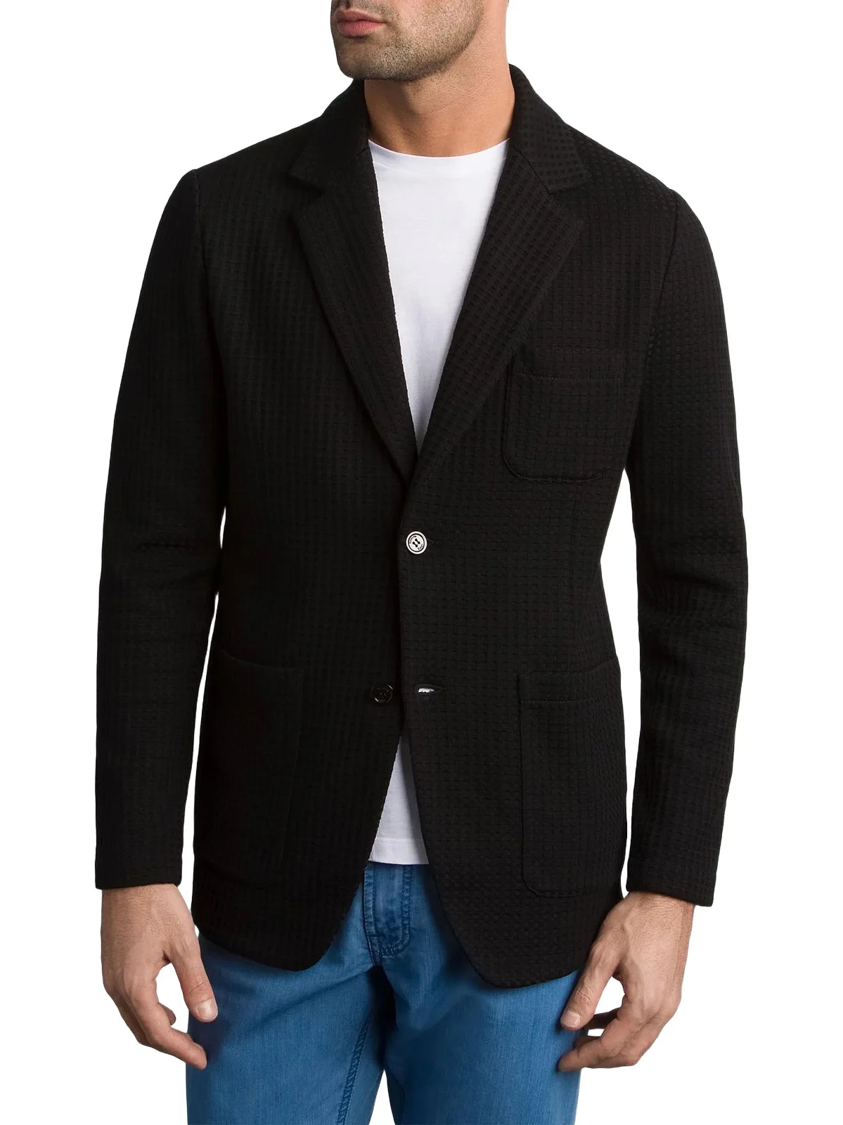 Men's Silk and Cotton Knit Jacket Men's Silk and Cotton Knit Jacket