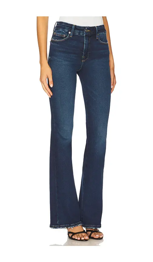 GOOD AMERICAN Soft Tech Good Classic Bootcut Jeans | Thumbnail 2 GOOD AMERICAN Soft Tech Good Classic Bootcut Jeans | Thumbnail 2