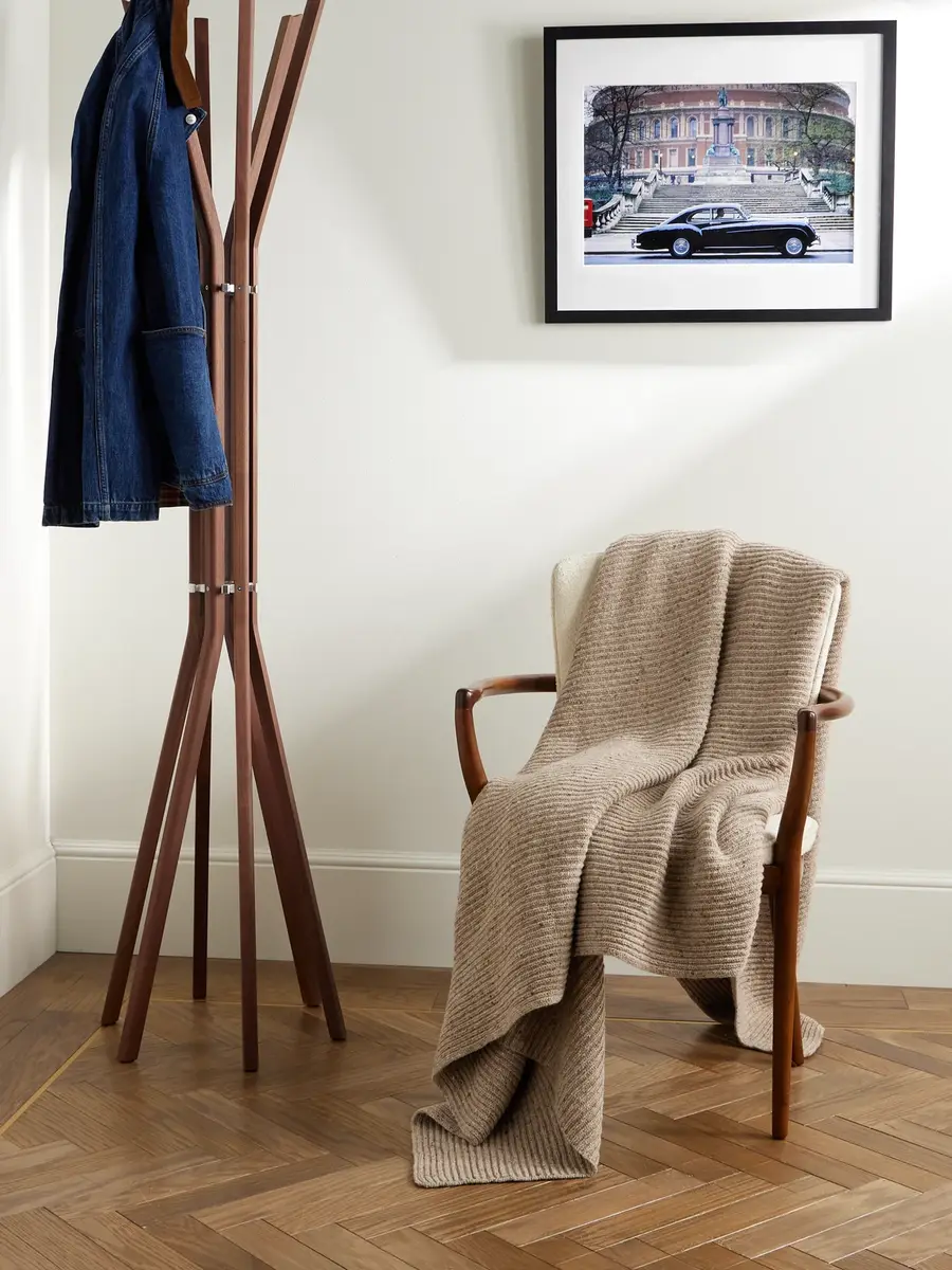 Inis Meáin Ribbed Merino Wool and Cashmere-Blend Blanket - Men | Thumbnail 2 Inis Meáin Ribbed Merino Wool and Cashmere-Blend Blanket - Men | Thumbnail 2