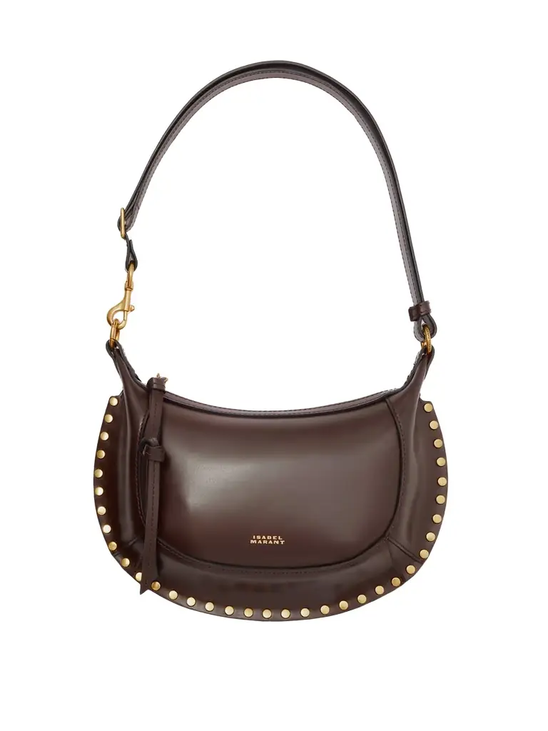 Oskan Moon Studded Leather Shoulder Bag Oskan Moon Studded Leather Shoulder Bag