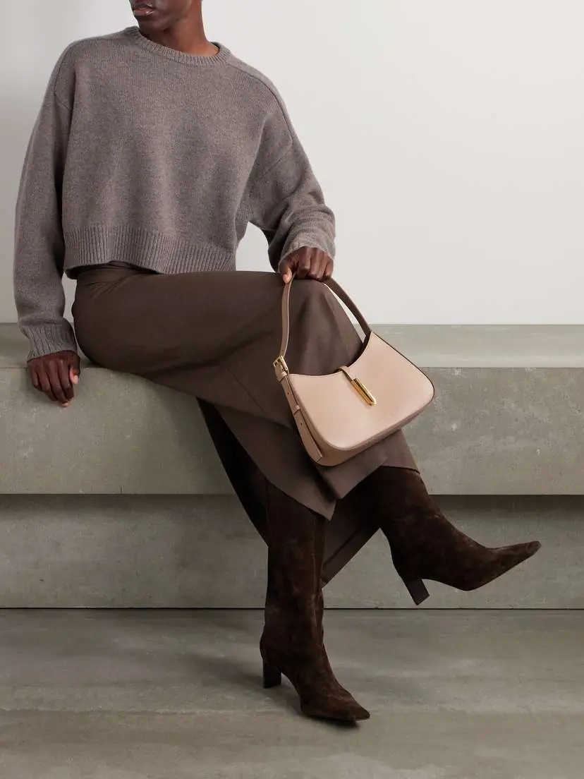 Loulou de Saison Bruzzi Cropped Wool And Cashmere-blend Sweater | Thumbnail 2