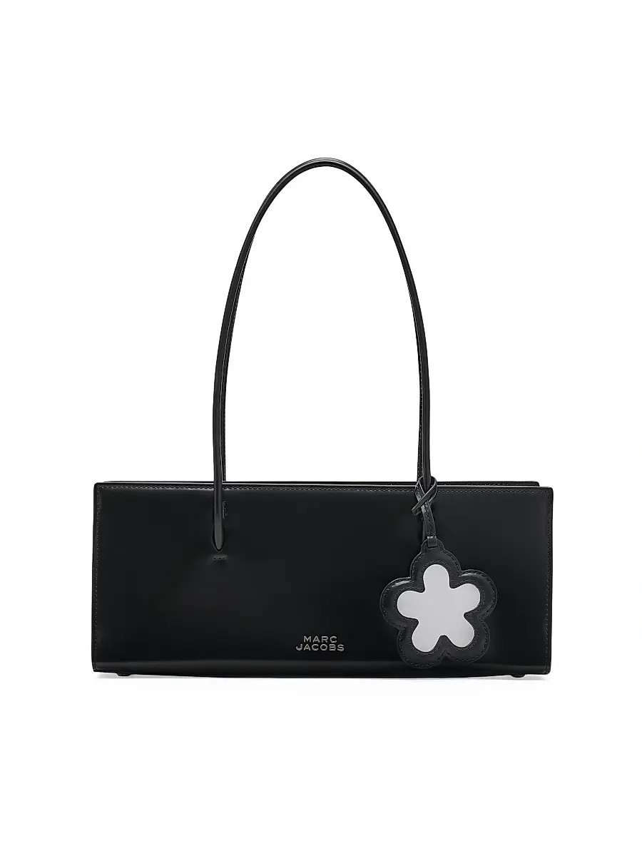 Marc Jacobs Women's The Glam Leather Mirror Satchel - Black | Image 1 Marc Jacobs Women's The Glam Leather Mirror Satchel - Black | Image 1