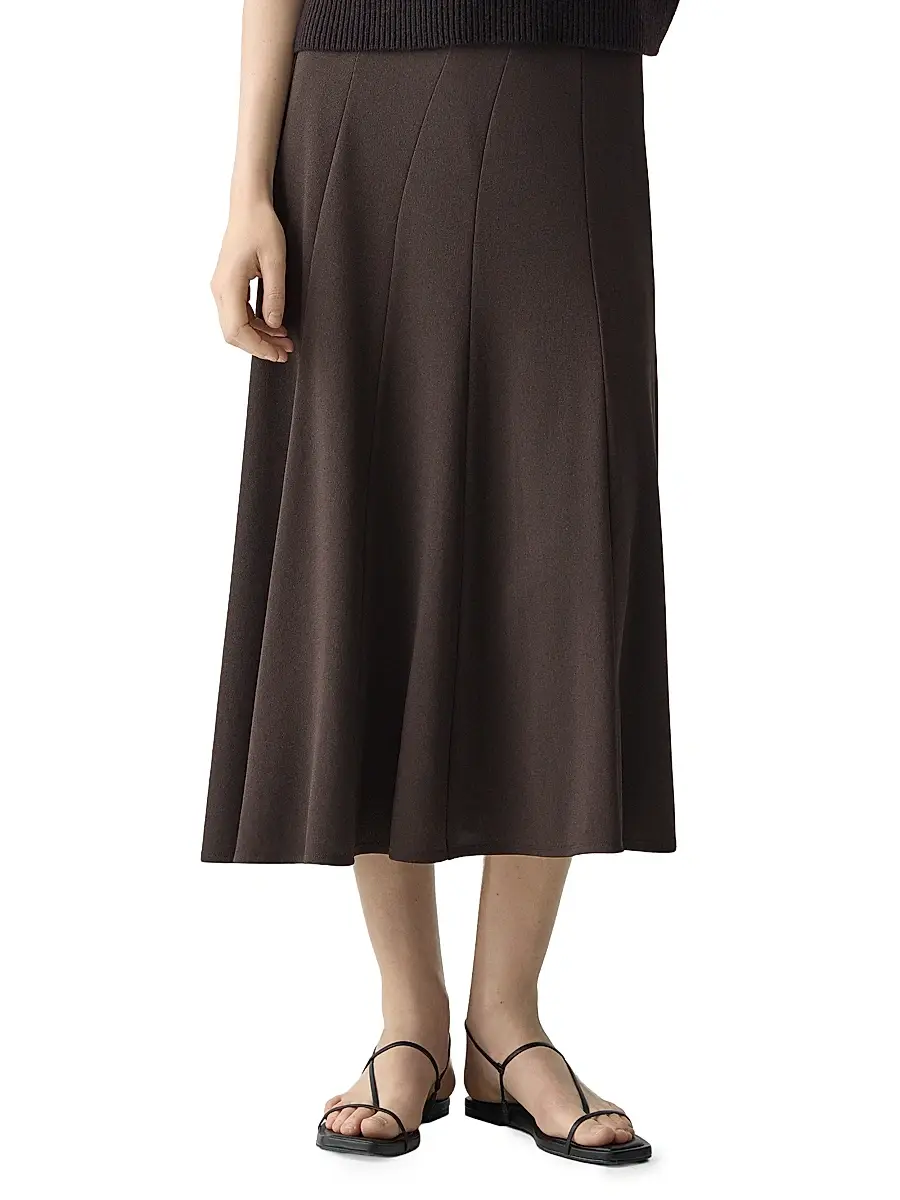Theory Women's Fluted Seam Midi-Skirt | Thumbnail 3 Theory Women's Fluted Seam Midi-Skirt | Thumbnail 3