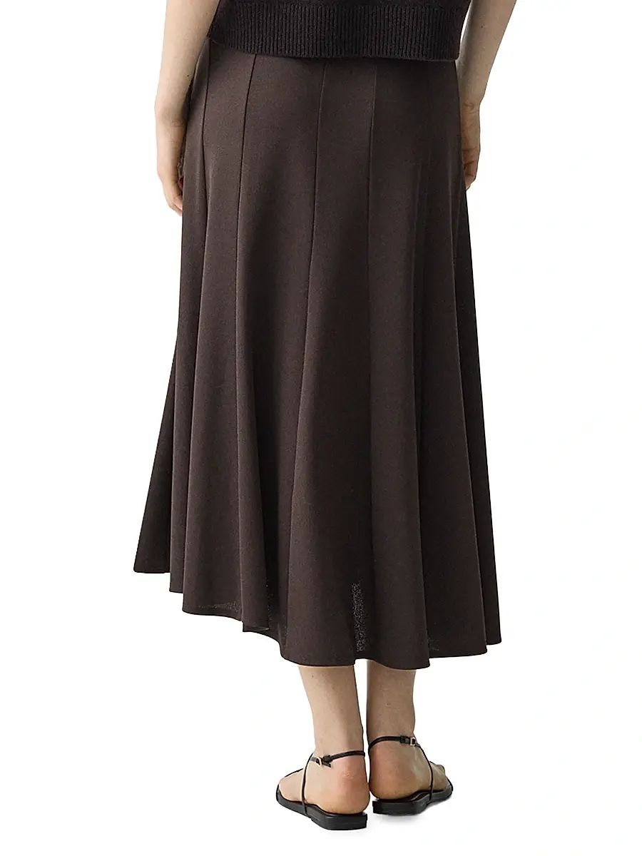 Theory Women's Fluted Seam Midi-Skirt | Thumbnail 5 Theory Women's Fluted Seam Midi-Skirt | Thumbnail 5