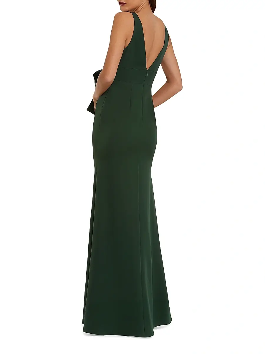 Mac Duggal Women's Bow-Detailed Column Dress | Thumbnail 2 Mac Duggal Women's Bow-Detailed Column Dress | Thumbnail 2