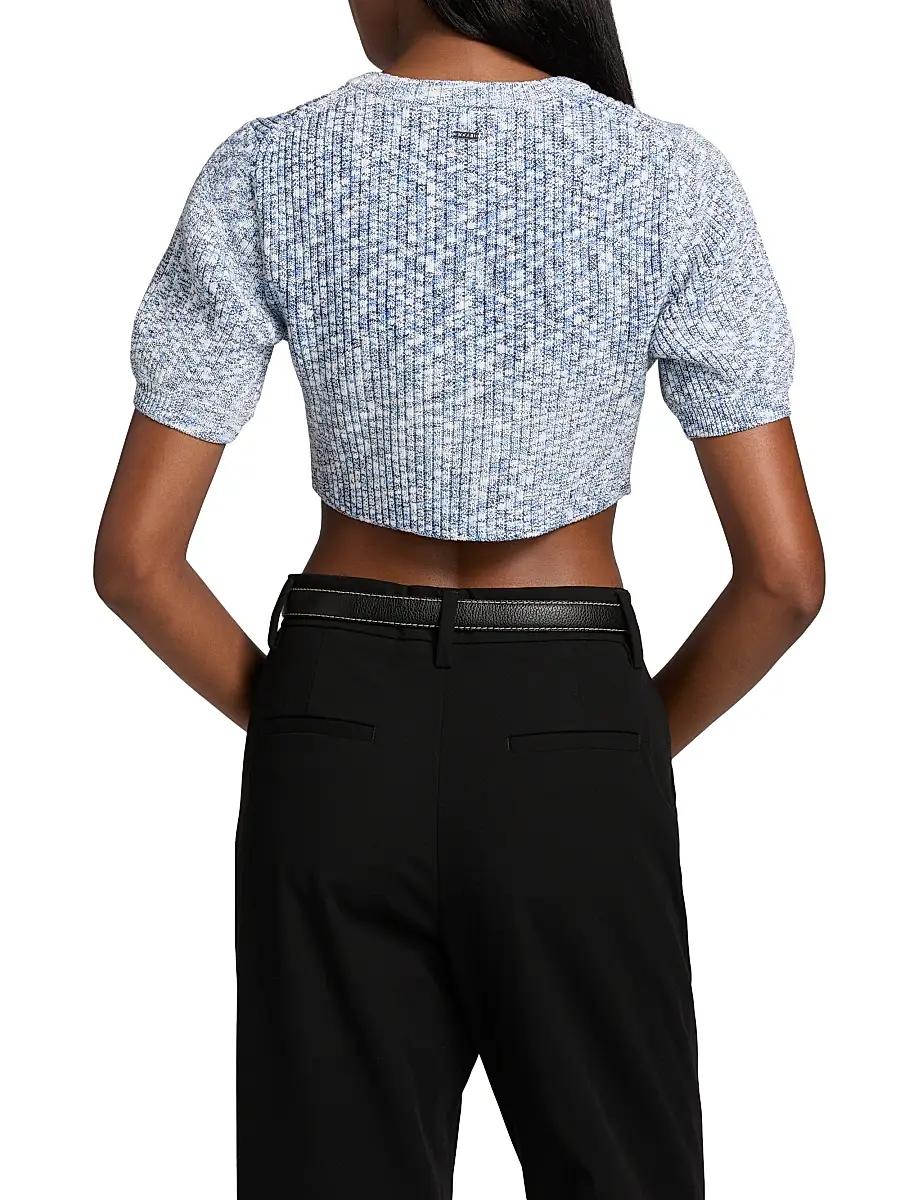 Toccin Women's Christy Cropped Short-Sleeve Cardigan | Thumbnail 5 Toccin Women's Christy Cropped Short-Sleeve Cardigan | Thumbnail 5