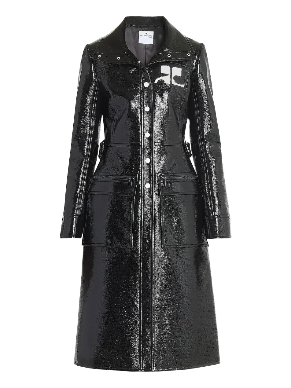 Women's Reedition Vinyl Belted Trench Coat Women's Reedition Vinyl Belted Trench Coat