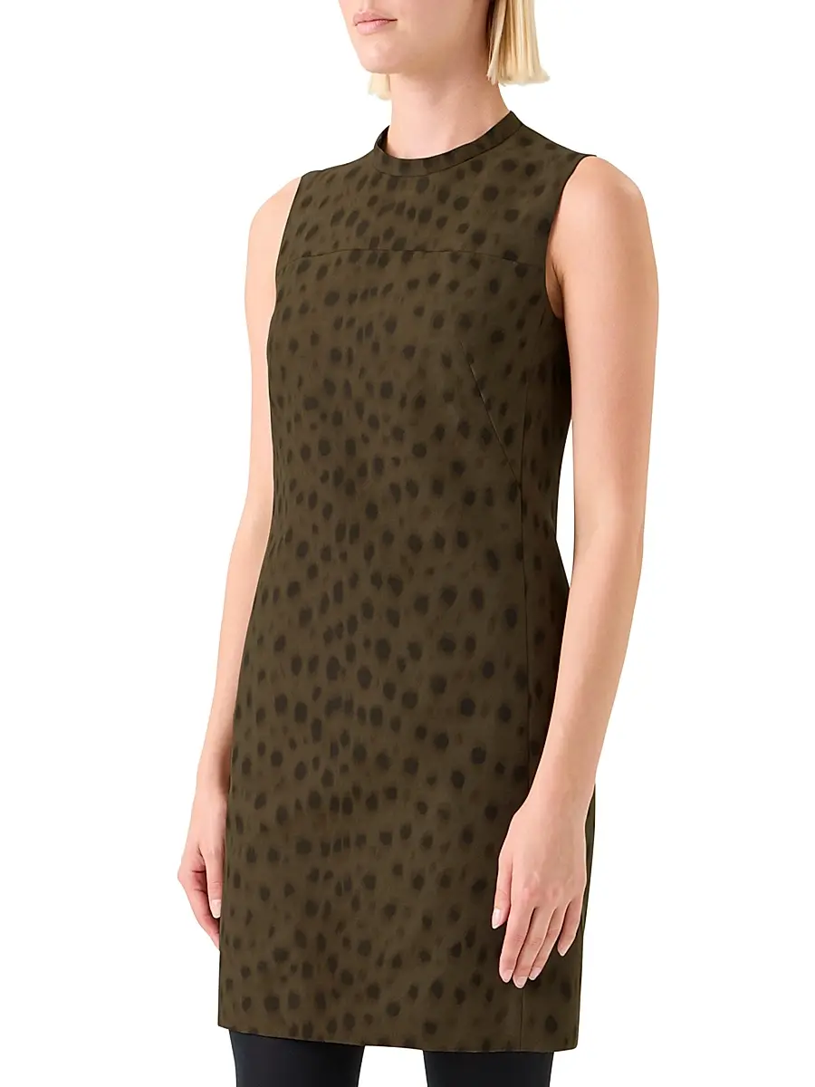 Akris punto Women's François Hardy Dotted Gabardine Minidress | Thumbnail 4