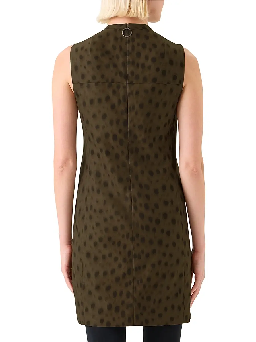 Akris punto Women's François Hardy Dotted Gabardine Minidress | Thumbnail 5