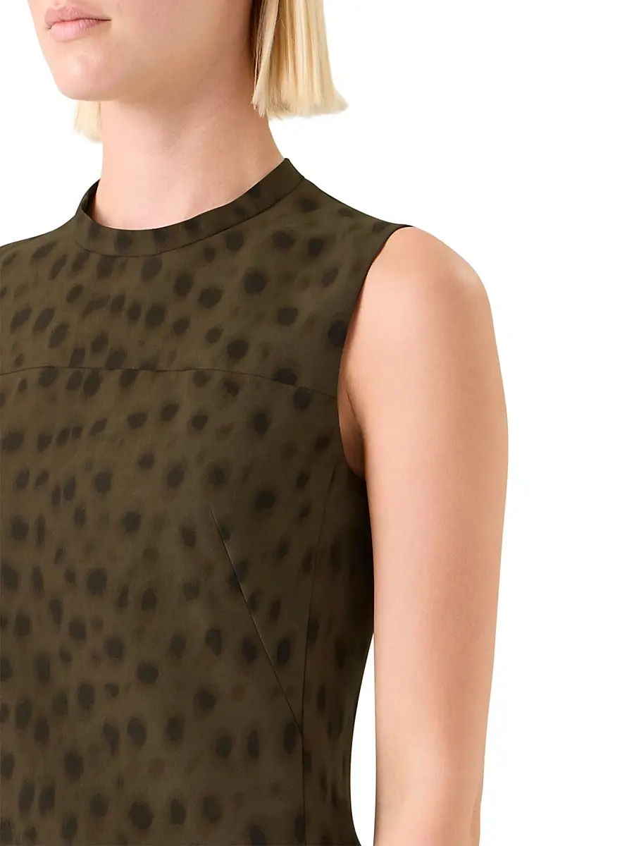 Akris punto Women's François Hardy Dotted Gabardine Minidress | Thumbnail 6