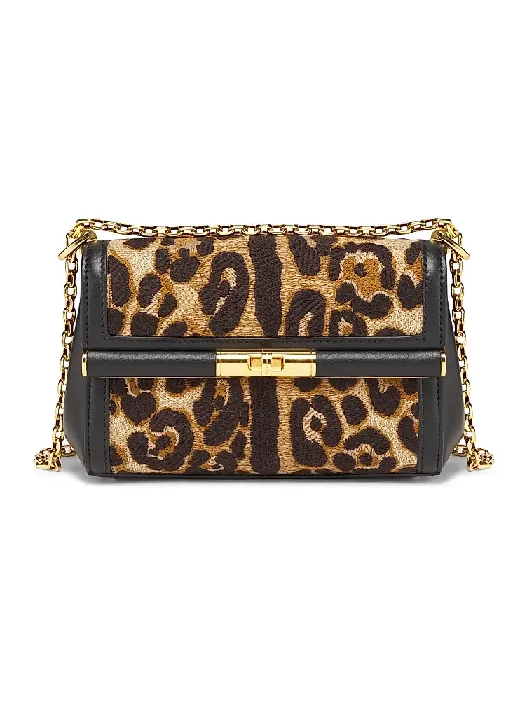 Women's Marlene Leopard Cotton Shoulder Bag