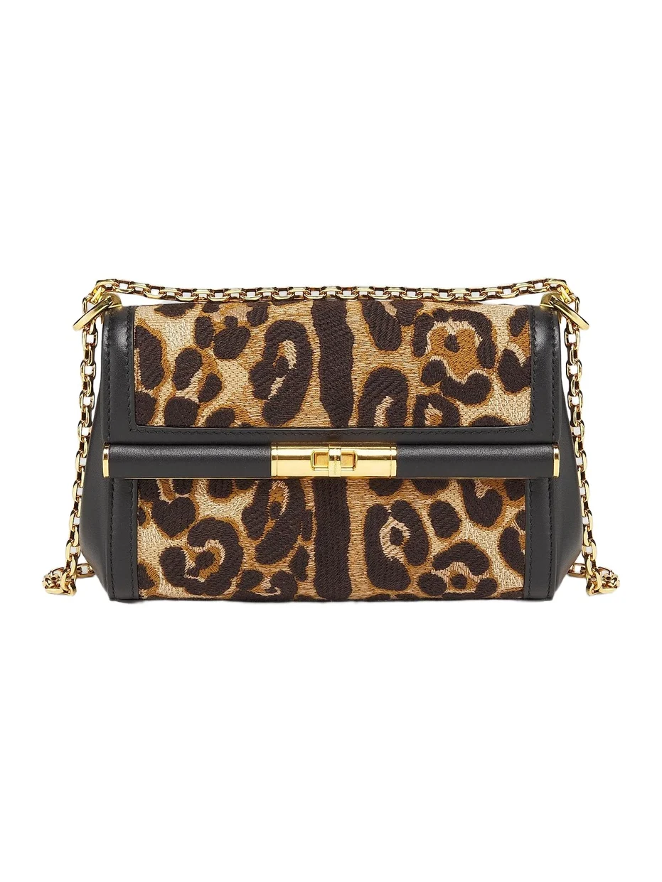 Women's Marlene Leopard Cotton Shoulder Bag Women's Marlene Leopard Cotton Shoulder Bag