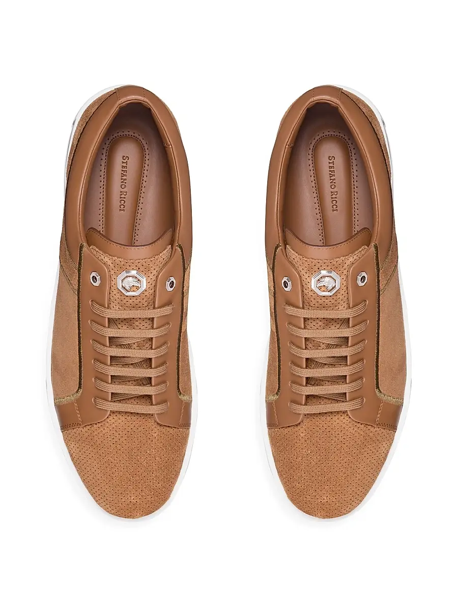 Stefano Ricci Men's Suede Sneakers | Thumbnail 3 Stefano Ricci Men's Suede Sneakers | Thumbnail 3