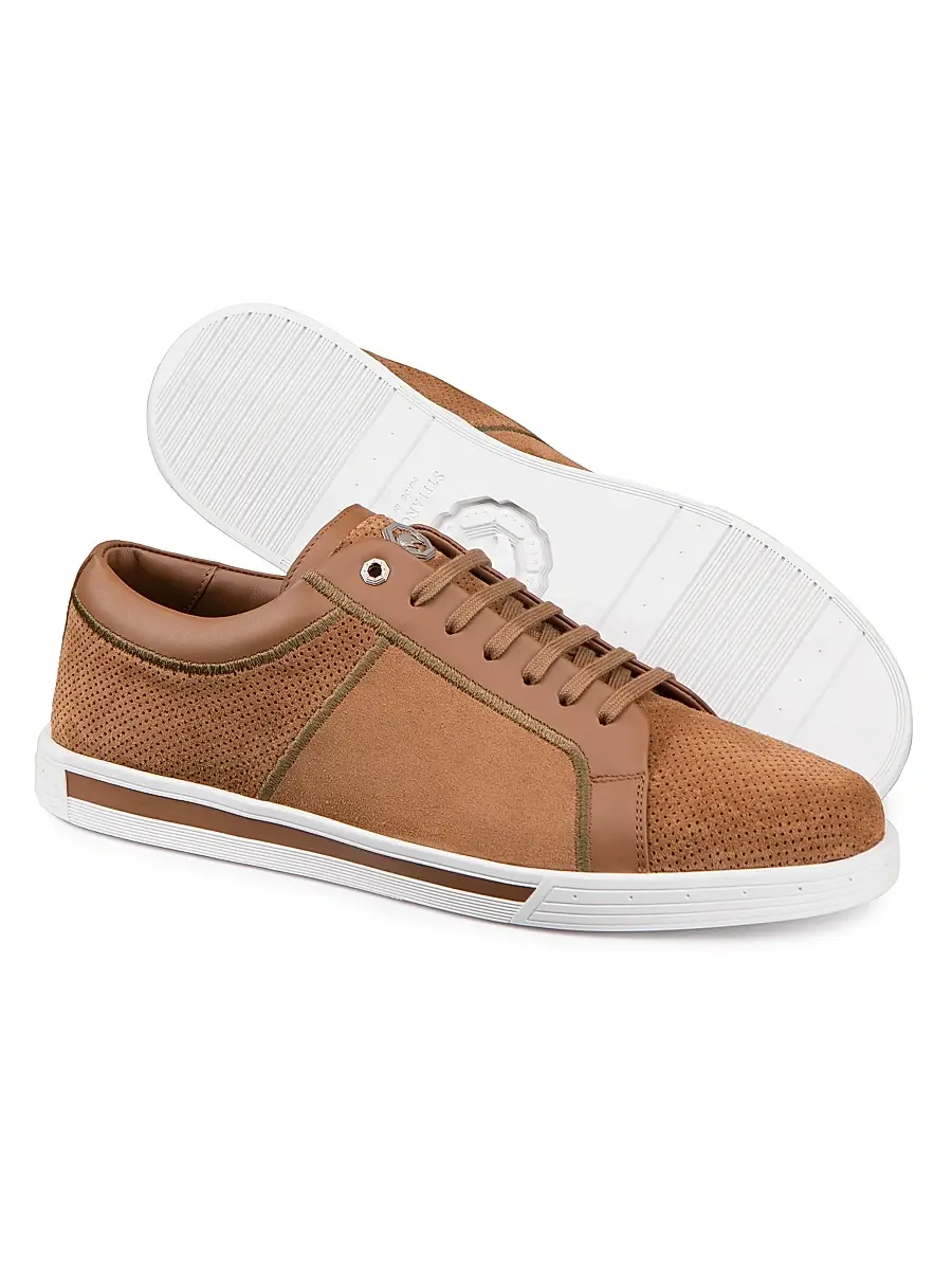 Stefano Ricci Men's Suede Sneakers | Thumbnail 4 Stefano Ricci Men's Suede Sneakers | Thumbnail 4