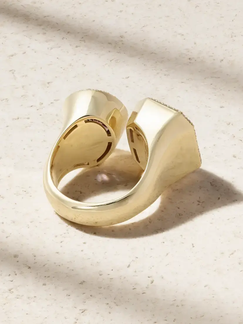 Jacquie Aiche 14-karat Gold, Tourmaline And Diamond Ring | Thumbnail 3 Jacquie Aiche 14-karat Gold, Tourmaline And Diamond Ring | Thumbnail 3