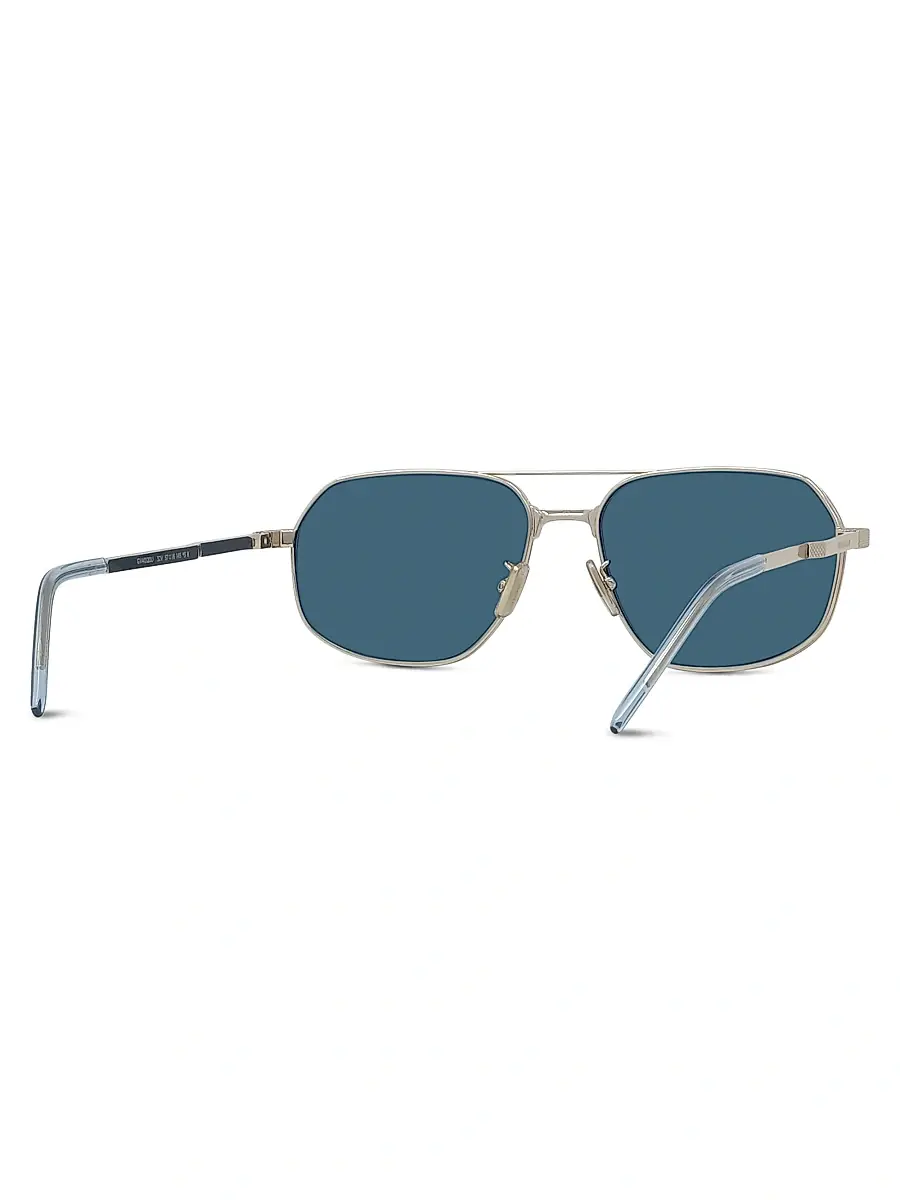 Givenchy Men's GV One 57MM Pilot Sunglasses - Gold And Blue | Thumbnail 6 Givenchy Men's GV One 57MM Pilot Sunglasses - Gold And Blue | Thumbnail 6