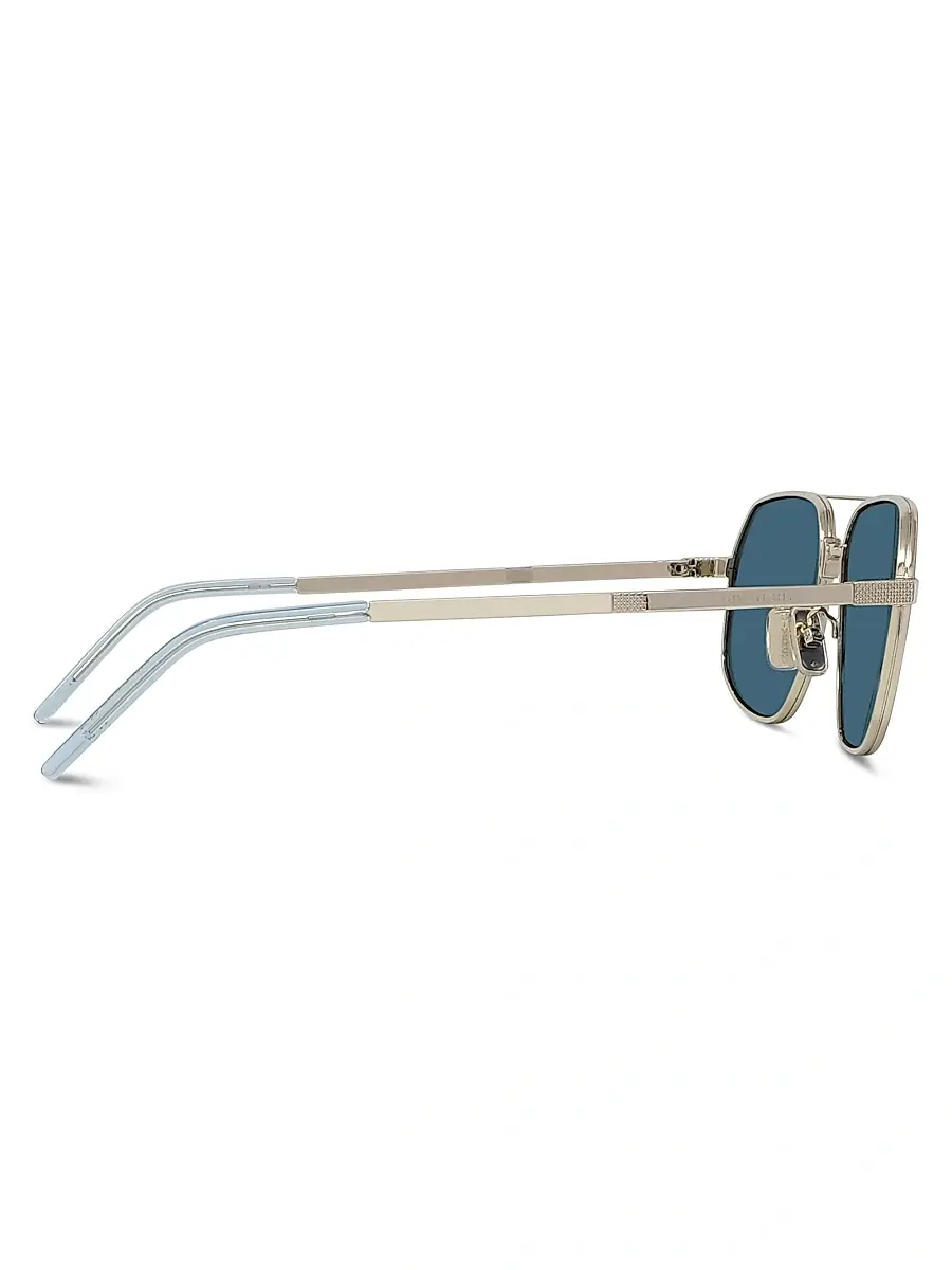 Givenchy Men's GV One 57MM Pilot Sunglasses - Gold And Blue | Thumbnail 7 Givenchy Men's GV One 57MM Pilot Sunglasses - Gold And Blue | Thumbnail 7