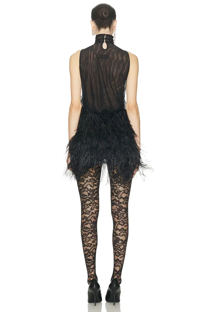 The Attico Feathers Embroidered Dress | Thumbnail 3 The Attico Feathers Embroidered Dress | Thumbnail 3