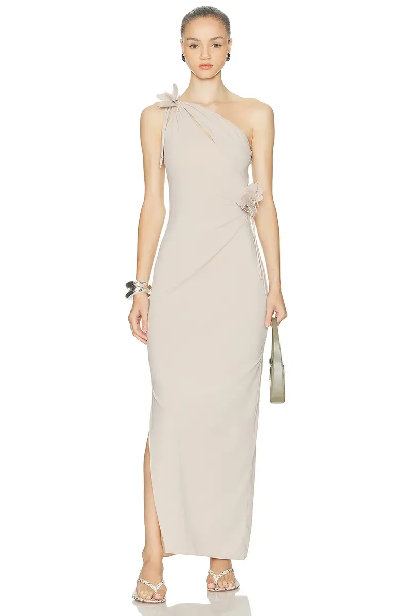 Coperni Asymmetric Flower Gown | Image 1 Coperni Asymmetric Flower Gown | Image 1